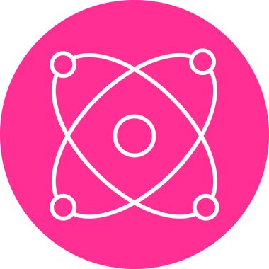 Atom icon modern vector illustration