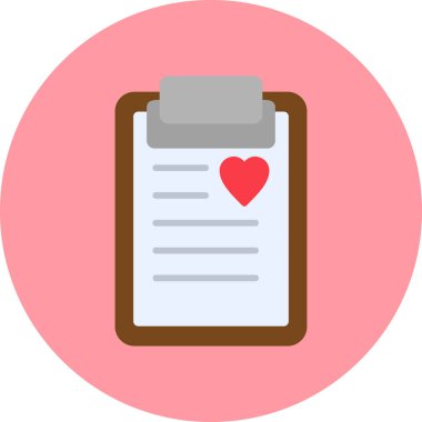 Kalp. Web simgesi basit tasarım