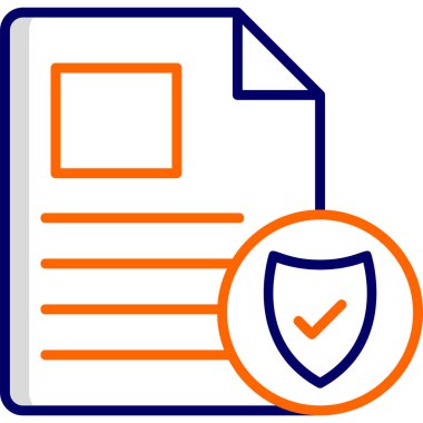 Belge simgesinin vektör illüstrasyonu