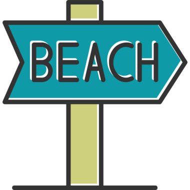 İşaret levhası Web simgesi basit illüstrasyon