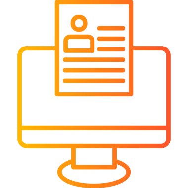  Çevrimiçi Web simgesine Basit illüstrasyonla Devam Et