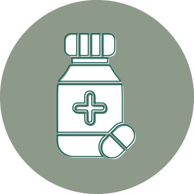 Sağlık hizmetleri web simgesi basit illüstrasyon