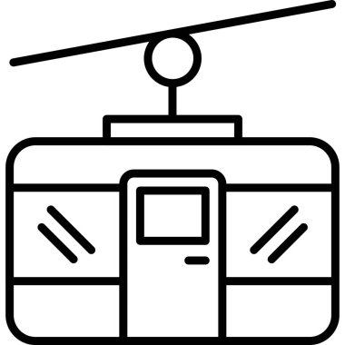 Havaalanı. Web simgesi basit illüstrasyon