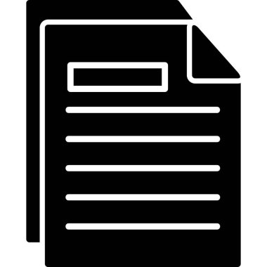 Belge simgesinin vektör illüstrasyonu