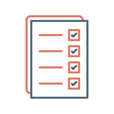 Belge simgesinin vektör illüstrasyonu