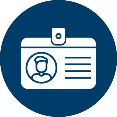 Kimlik kartı, vektör illüstrasyonu basit tasarım