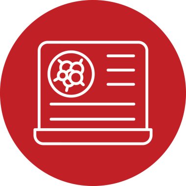 Bilgisayar. Web simgesi basit illüstrasyon