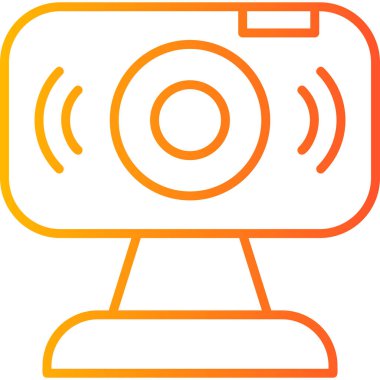 Web kamerası, basit Webcam simgesi tasarımı