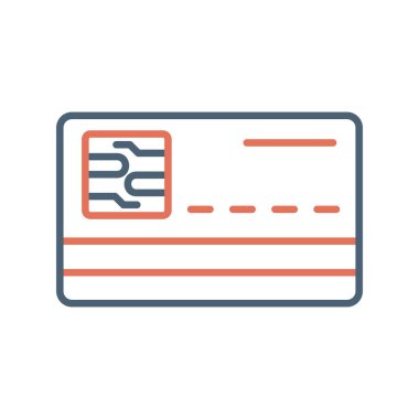 credit card simple vector icon