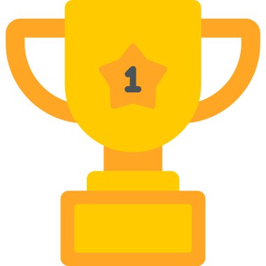 Kupa. Web simgesi basit illüstrasyon