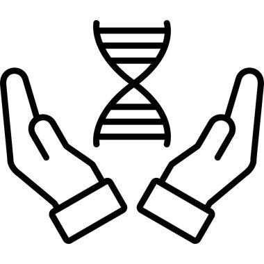 dna. Web simgesi basit illüstrasyon