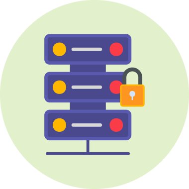 Sunucu. Web simgesi basit illüstrasyon