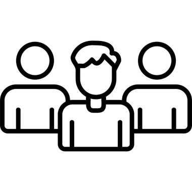 Abstract vector illustration of team work