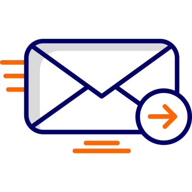 E-posta. Web simgesi basit illüstrasyon 