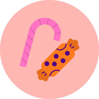 Şeker Çubuğu. Basit illüstrasyon