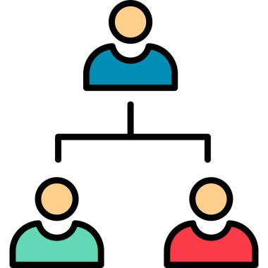 Çalışma Yönetimi simgesi vektör illüstrasyonu