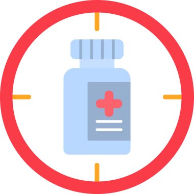 hedef simge vektör illüstrasyonu