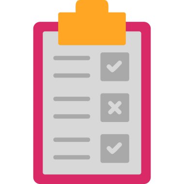 Checklist icon, vector illustration simple design