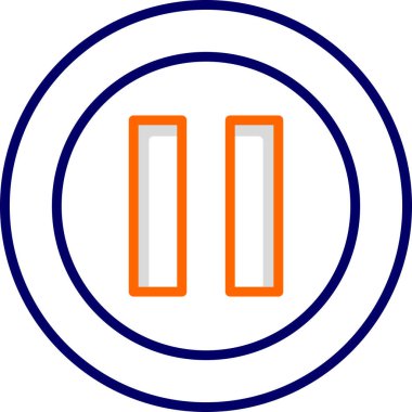 Soyut arka grupta izole edilmiş simgeyi duraklat