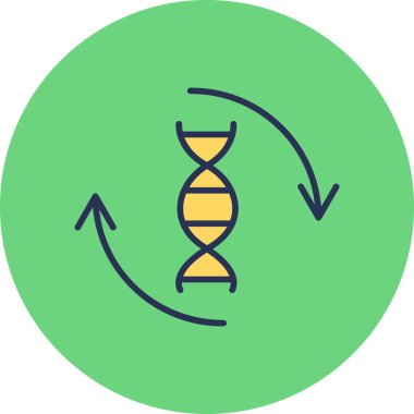 Genetik DNA yapısı. Web simgesi