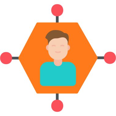 hiyerarşi. Web simgesi basit illüstrasyon