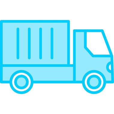 Kamyon soyut simge vektör çizimi