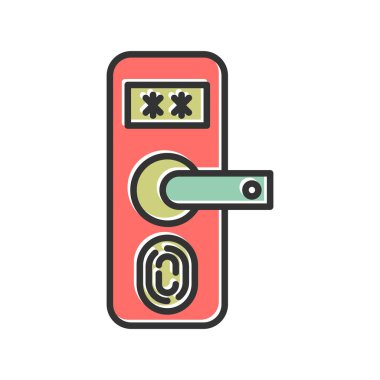 Parmak izi simgesinin vektör illüstrasyonu