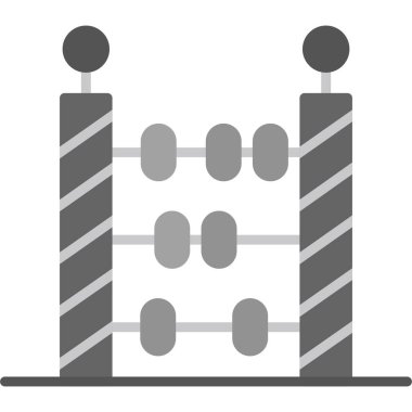 Abaküs. Web simgesi basit illüstrasyon