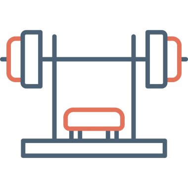 fitness ve jimnastik vektörü simgesi