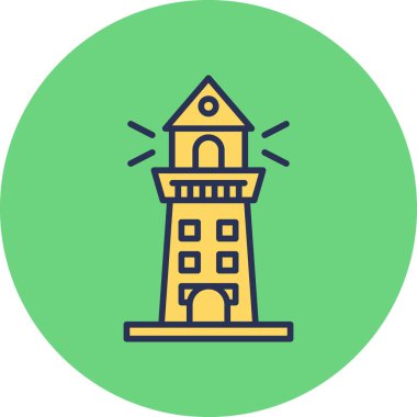 Modern yapı simgesinin vektör illüstrasyonu