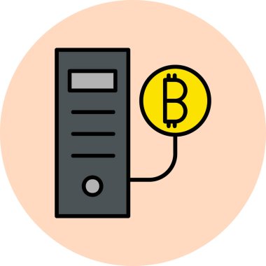 microprocessor icon, vector illustration simple design