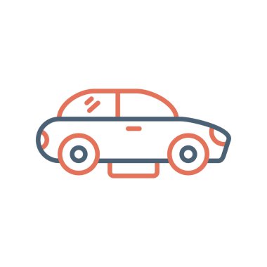 araç web simgesi basit illüstrasyon