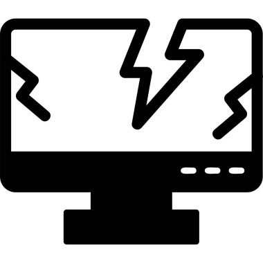 Bilgisayar. Web simgesi basit illüstrasyon 