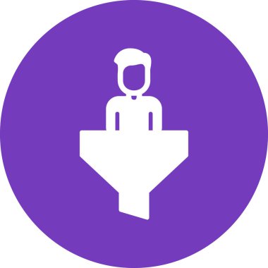 huni. Web simgesi basit illüstrasyon