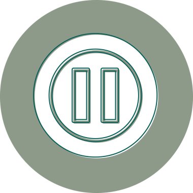 Soyut arka grupta izole edilmiş simgeyi duraklat