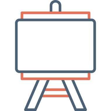 Şövale. Web simgesi basit illüstrasyon