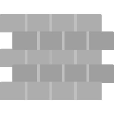 Tuğla duvar inşa simgesinin basit bir gösterimi