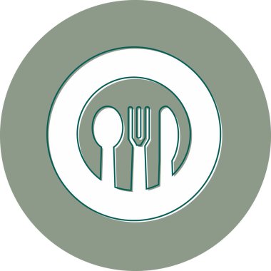 Gıda simgesinin vektör illüstrasyonu