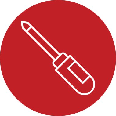 Tornavida. Web simgesi basit illüstrasyon