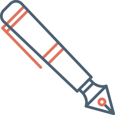 Dolma kalem simgesi, modern tasarım illüstrasyonu