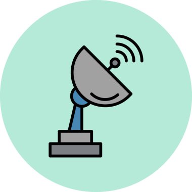 bir uydu vektör çizim