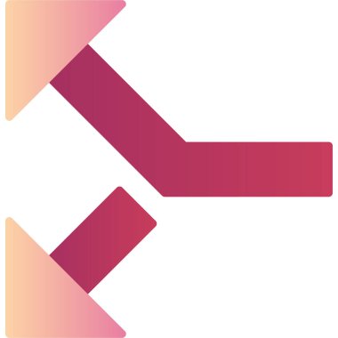 Yol web simgesini böl basit tasarım