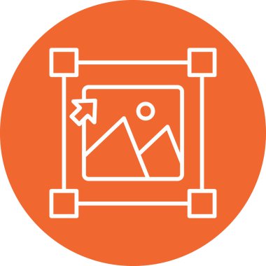 Görüntü. Web simgesi vektör illüstrasyonu 