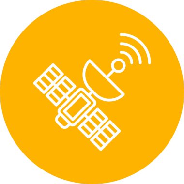 uydu simgesi vektör illüstrasyonu