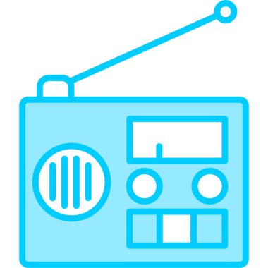 radyo simgesi web basit illüstrasyon