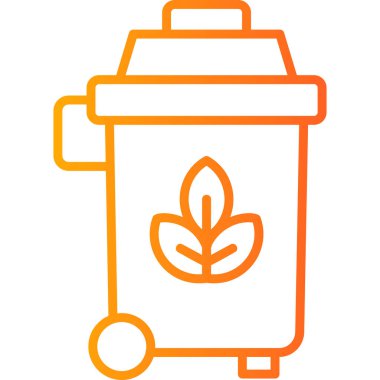 Trash bin icon, vector illustration simple design