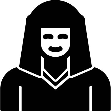 avatar. Web simgesi vektör illüstrasyonu