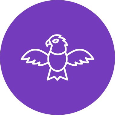 Kartal modern simgesi, vektör illüstrasyonu 