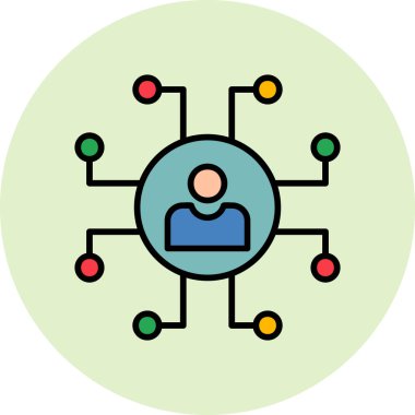 Ağ modern simge vektör illüstrasyonu