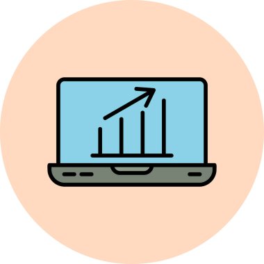 seo modern simgesinin vektör illüstrasyonu